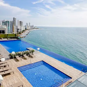 Cozy Con Excelente Vista En Edificio De Lujo - H2 Regency , Cartagena Colombia